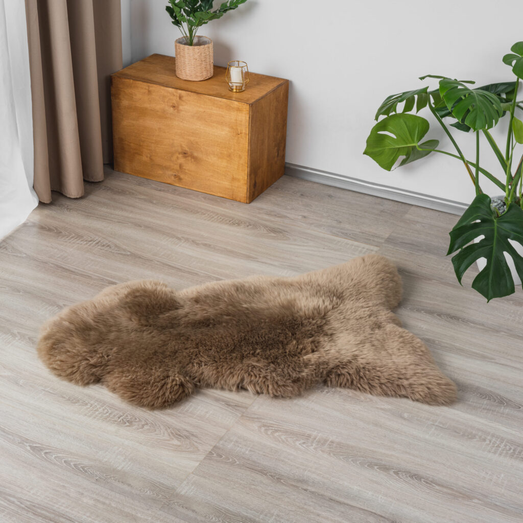 beige sheepskin